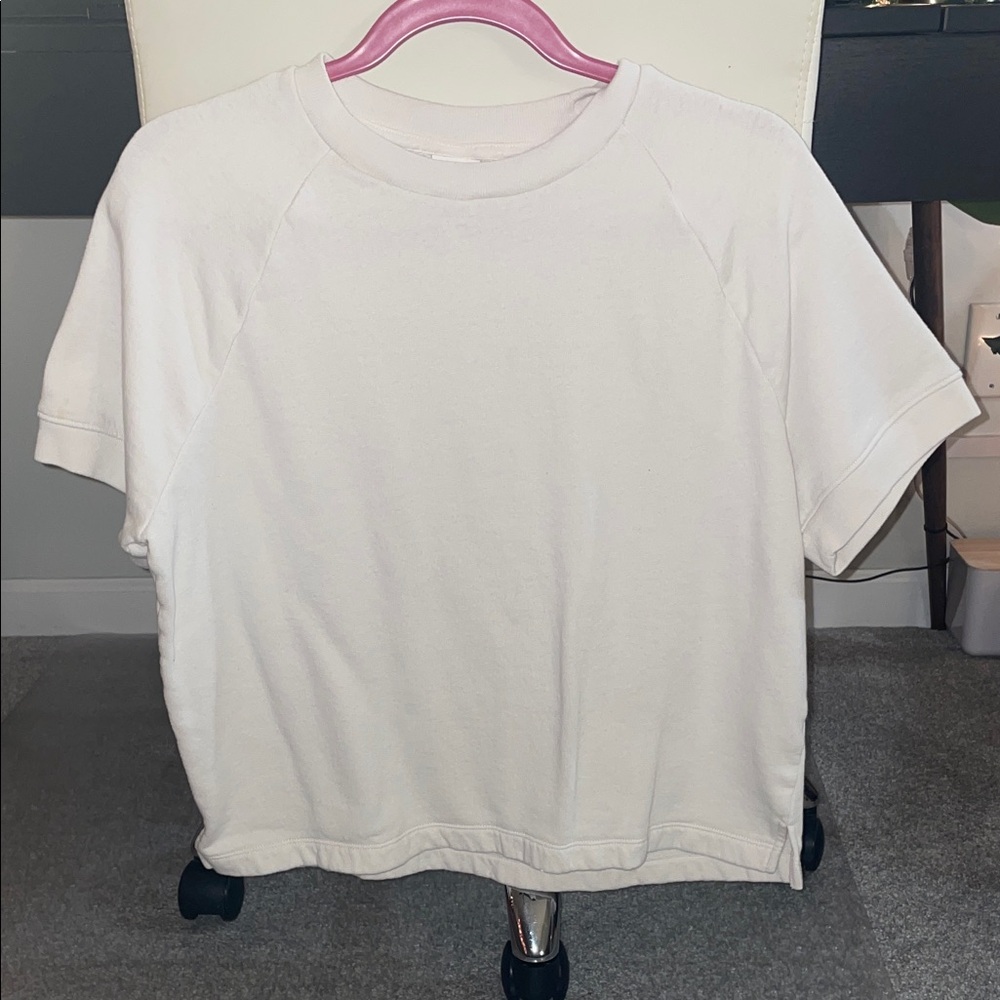 PINK Victoria's Secret White Short Sleeve Tee